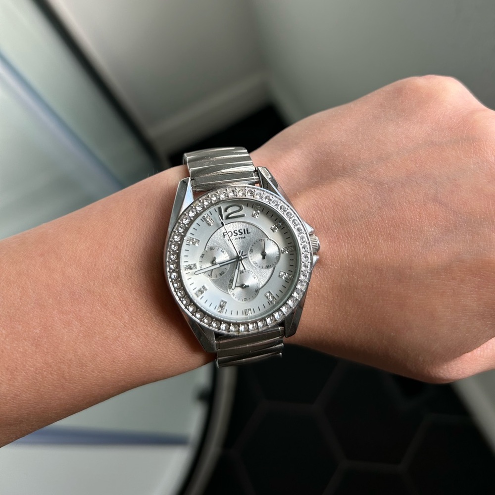 Fossil Women's Riley Quartz Stainless Steel Multifunction Watch